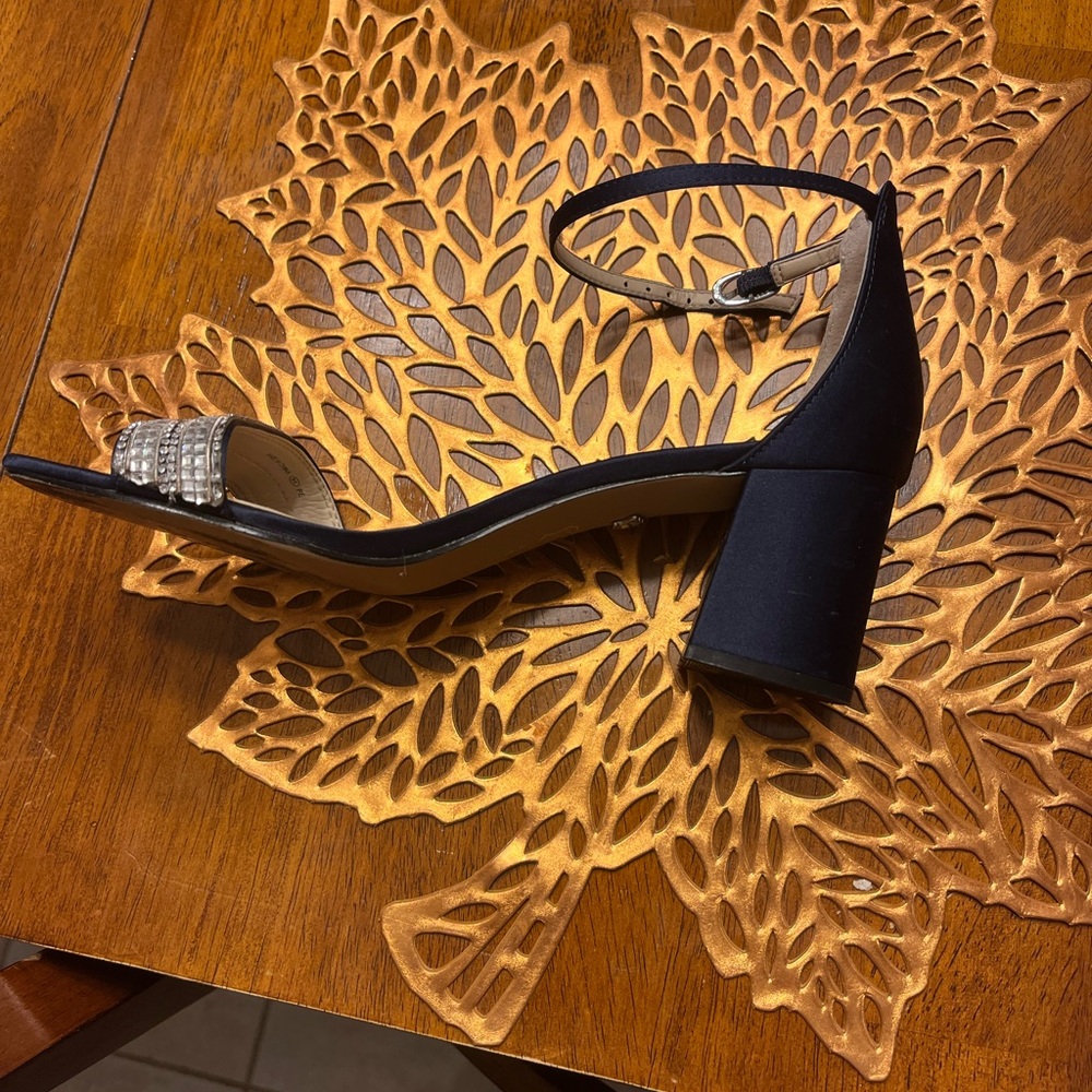 Elegant Black Ankle Strap Women's Heels